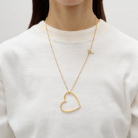 【New】Open your heart （Large/ gold)
