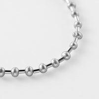 LIMITED COLLECTION【Freshwater pearl ball chain necklace (seed/Grey)】