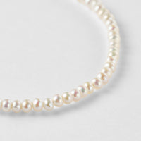 LIMITED COLLECTION【Freshwater pearl ball chain necklace (seed/White)】