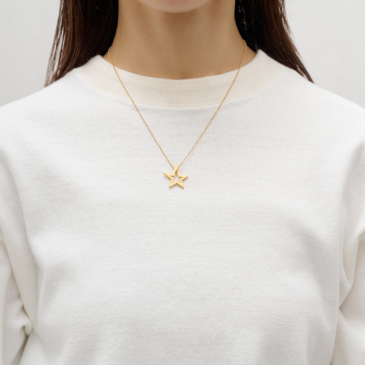Mayu 星型チャーム付きネックレス Starless star （small/ gold) – MAYU online store