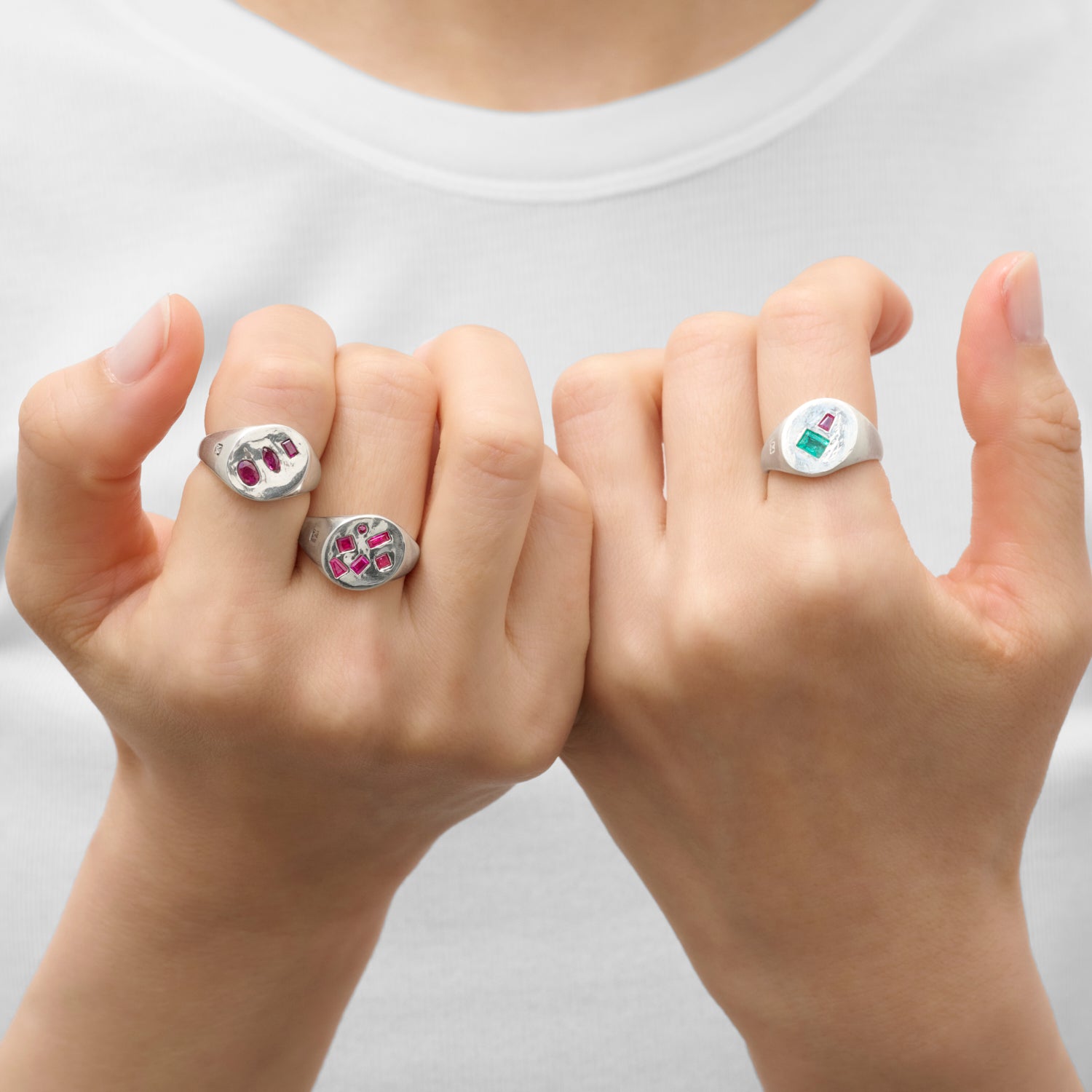 【 NEW 】Gem signet ring
