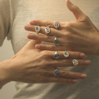 【 NEW 】Gem signet ring