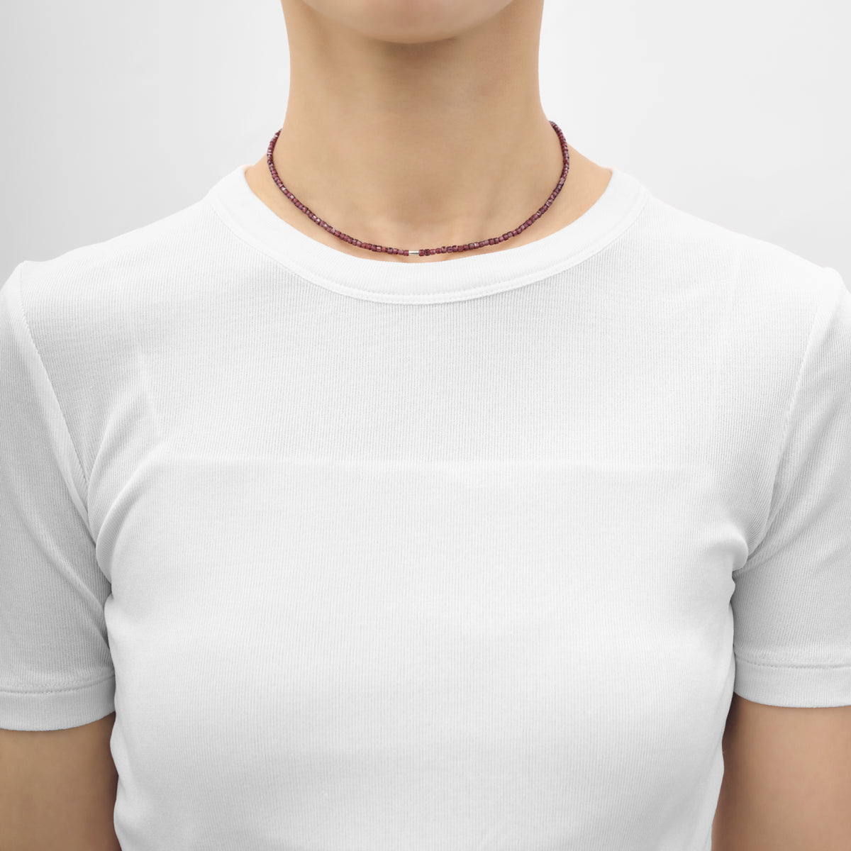【 NEW 】LIMITED COLLECTION 【Wine Red Line necklace】