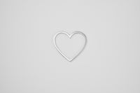 【New】Open your heart （Large/ Silver)