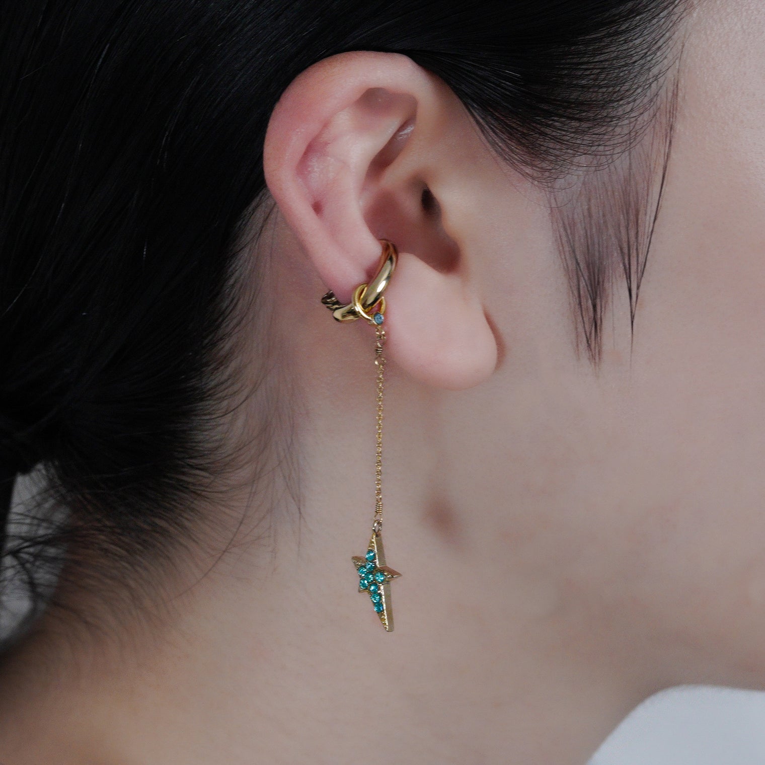 LIMITED COLLECTION 【Light blue star earring 】