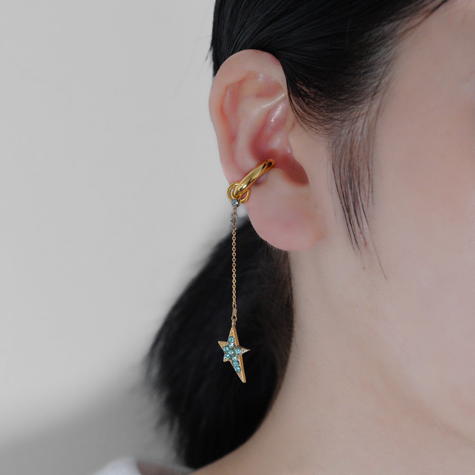 LIMITED COLLECTION 【Light blue star earring 】
