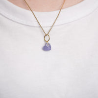 mini Heart charm ( Tanzanite )