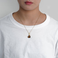 【 One of a kind 】Heart charm (Iron tiger eye)