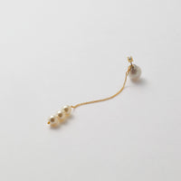 3 pearls chain pierce