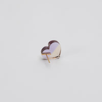 【 One of a kind 】Heart pierced earring (Ametrine / K10 post)