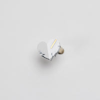 【 One of a kind 】Heart pierced earring (Dendritic opal / K10 post)