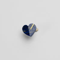 【 One of a kind 】Heart pierced earring (Lapis lazuli / K10 post)
