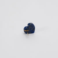 【 One of a kind 】Heart pierced earring (Lapis lazuli / K10 post)