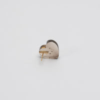 【 One of a kind 】Heart pierced earring (Smoky quartz / K10 post)