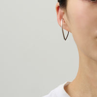 【New】Hoop heart earcuff （Large/ silver)