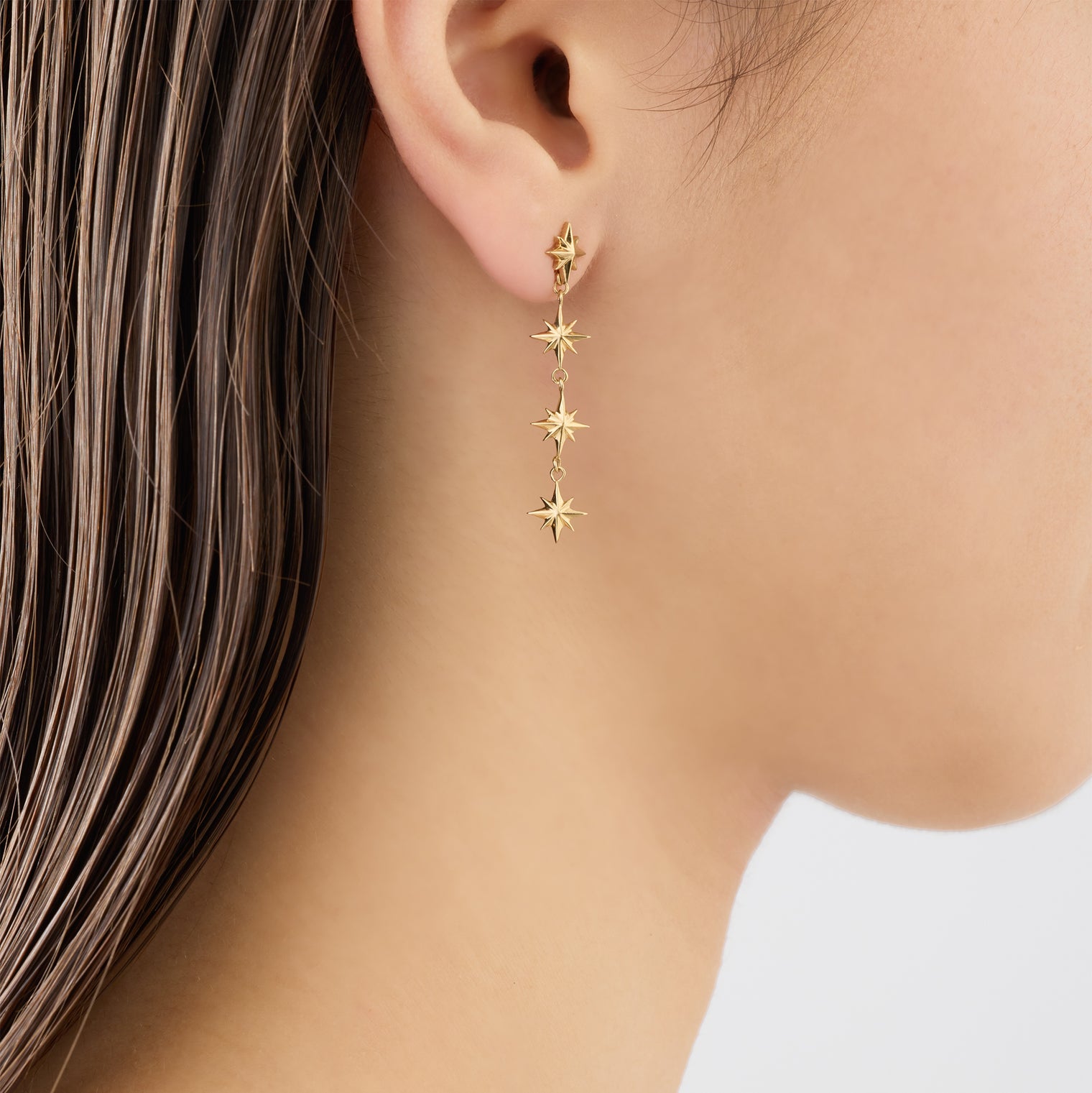 4stars pierce(gold)