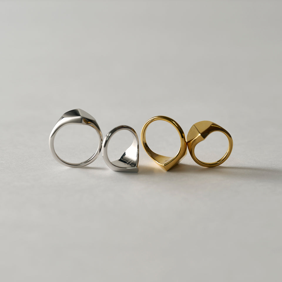 Heart signet ring ( gold )