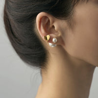 Small heart earring ( Gold )