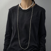 LIMITED COLLECTION 【Freshwater pearl ball chain necklace（baroque)】