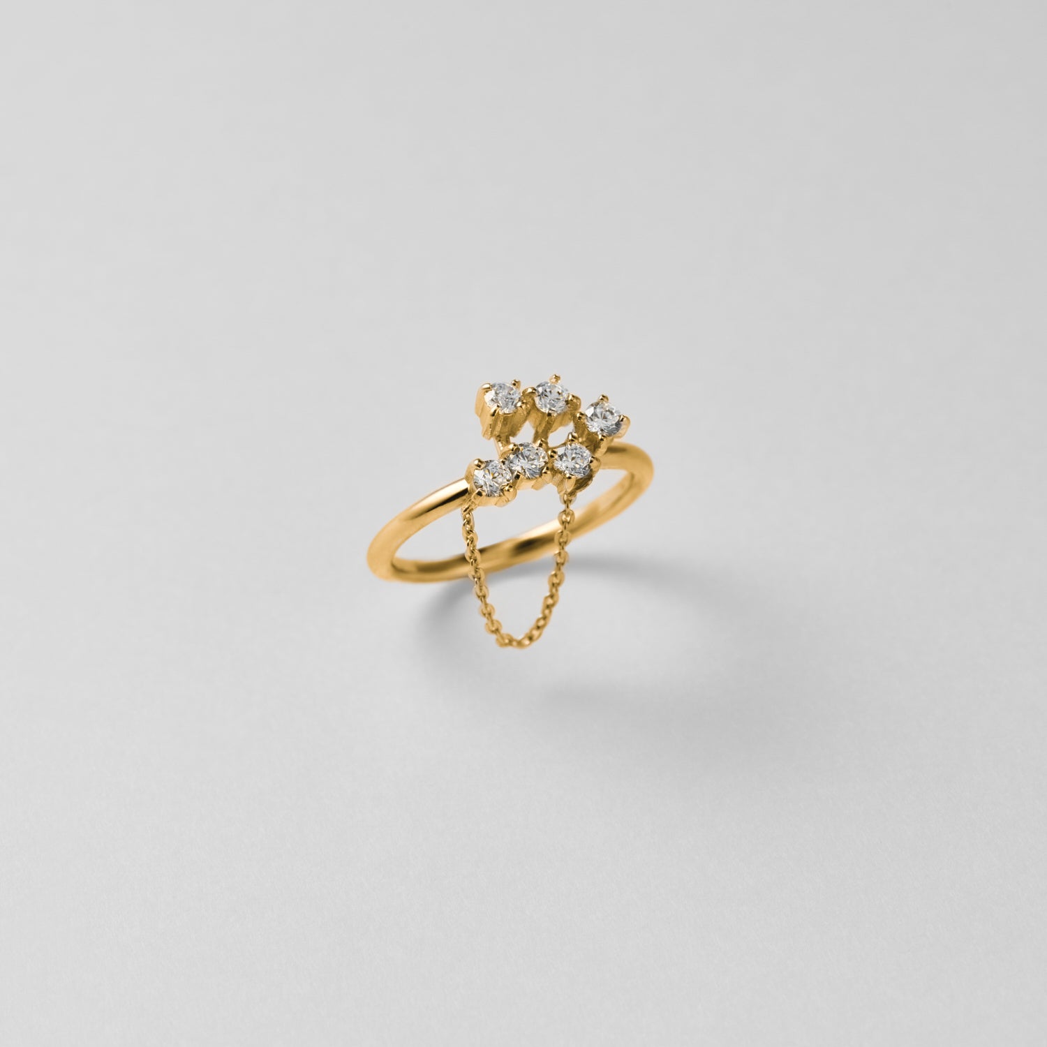 【NEW】６stones single ring (gold)