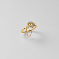 【NEW】６stones single ring (gold)