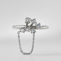 6 stones single ring