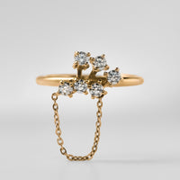 【NEW】６stones single ring (gold)