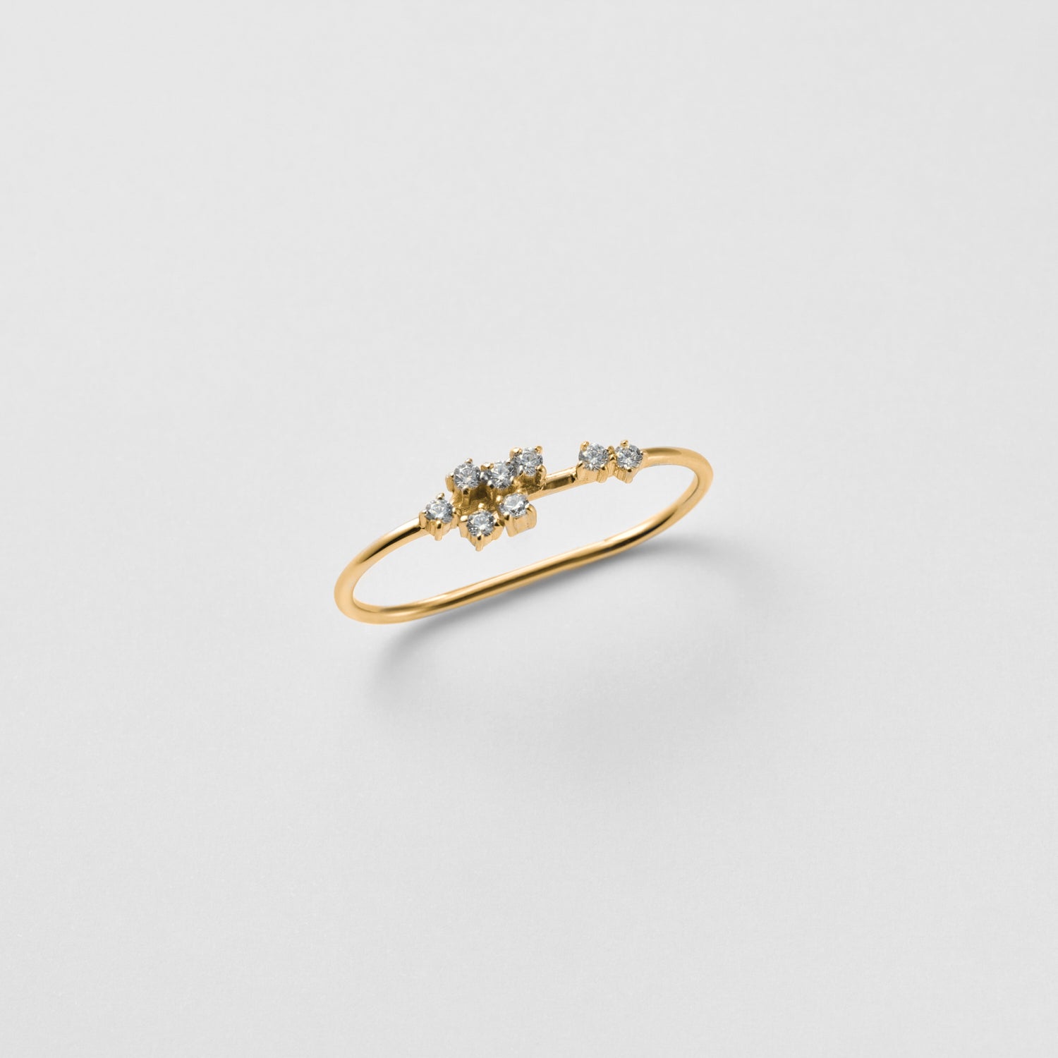 【NEW】8stones Double ring （gold）
