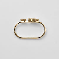 【NEW】8stones Double ring （gold）