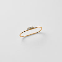 【NEW】4stones Double ring （gold）
