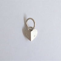Small heart charm (silver / cubic zirconia)