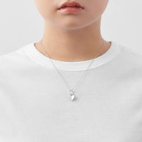 Small heart charm (silver / cubic zirconia)