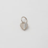 Small heart charm (silver / cubic zirconia)