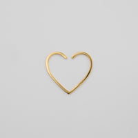 【New】Hoop heart earcuff （Large/ gold)