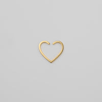 【New】Hoop heart earcuff （middle/ gold)