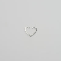 【New】Hoop heart earcuff （small/ silver)