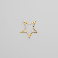 【New】Hoop star earcuff (Large/gold)