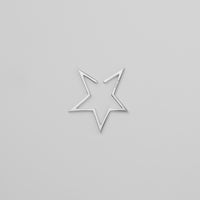 【New】Hoop star earcuff (Large/silver)