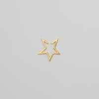 【New】Hoop star earcuff (middle/gold)