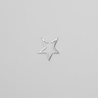 【New】Hoop star earcuff (middle/silver)