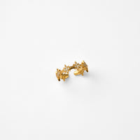 【NEW】8star earcuff (gold/cubic zirconia)