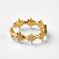 【NEW】8star earcuff (gold/cubic zirconia)