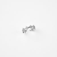 【NEW】8star earcuff (silver/cubic zirconia)