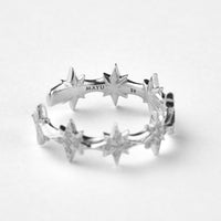 【NEW】8star earcuff (silver/cubic zirconia)
