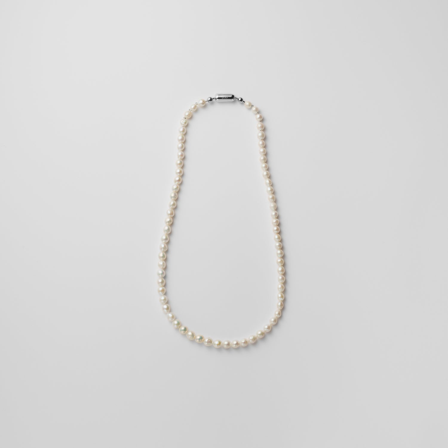LIMITED COLLECTION 【Freshwater pearl ball chain necklace（potato/classic)】