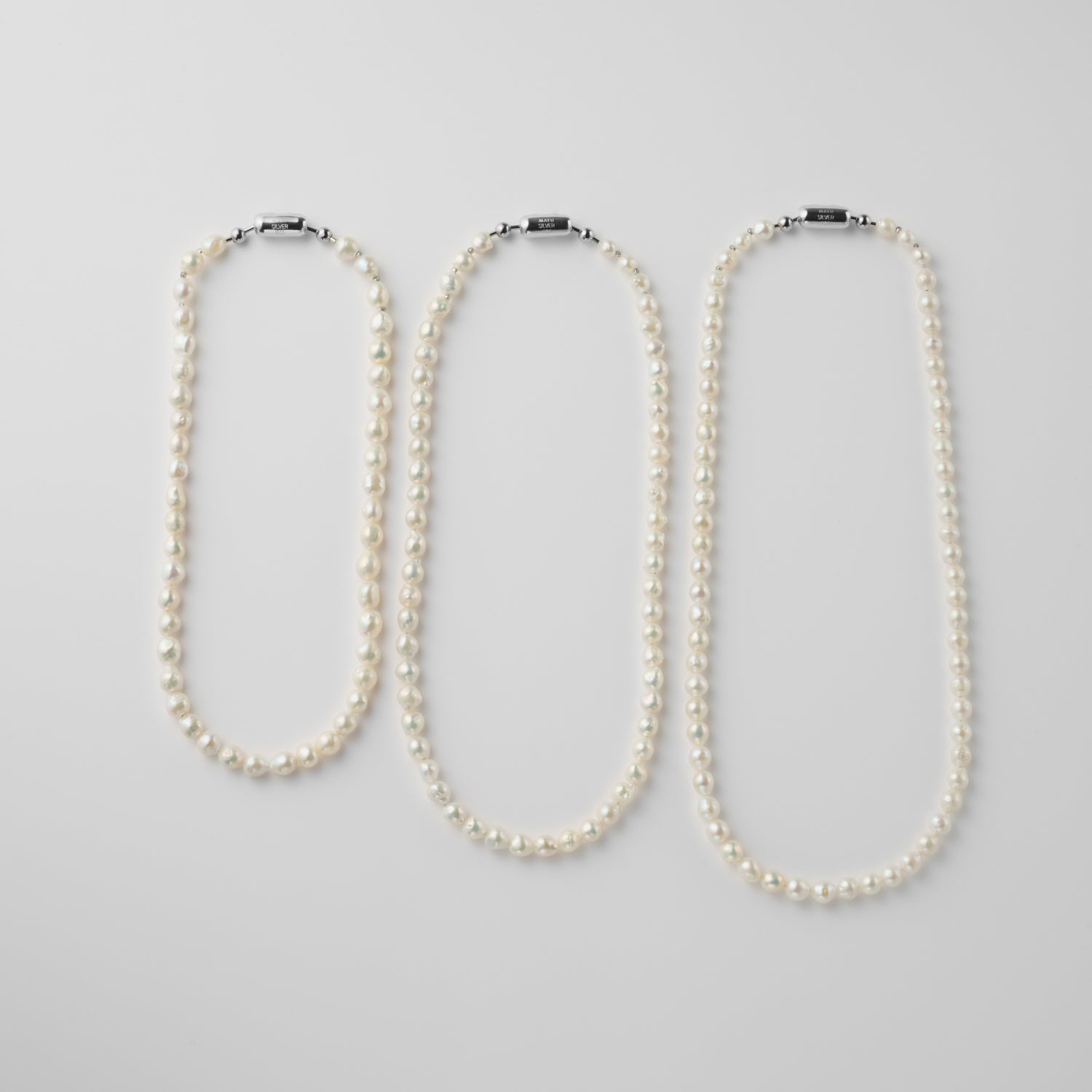 LIMITED COLLECTION 【Freshwater pearl ball chain necklace（potato/classic)】