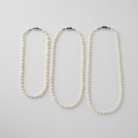 LIMITED COLLECTION 【Freshwater pearl ball chain necklace（potato/classic)】