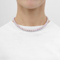 【 NEW 】LIMITED COLLECTION【Freshwater pearl ball chain necklace (Pink)】