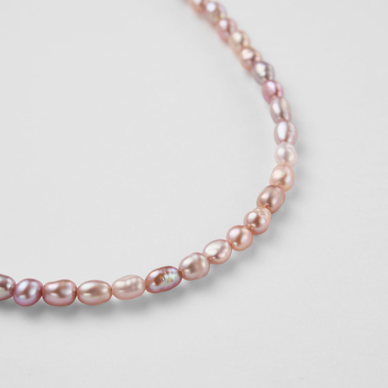 【 NEW 】 LIMITED COLLECTION【Freshwater pearl ball chain necklace (baby pearl/Pink)】