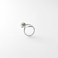 【 NEW 】ring motif ring (pearl/silver)